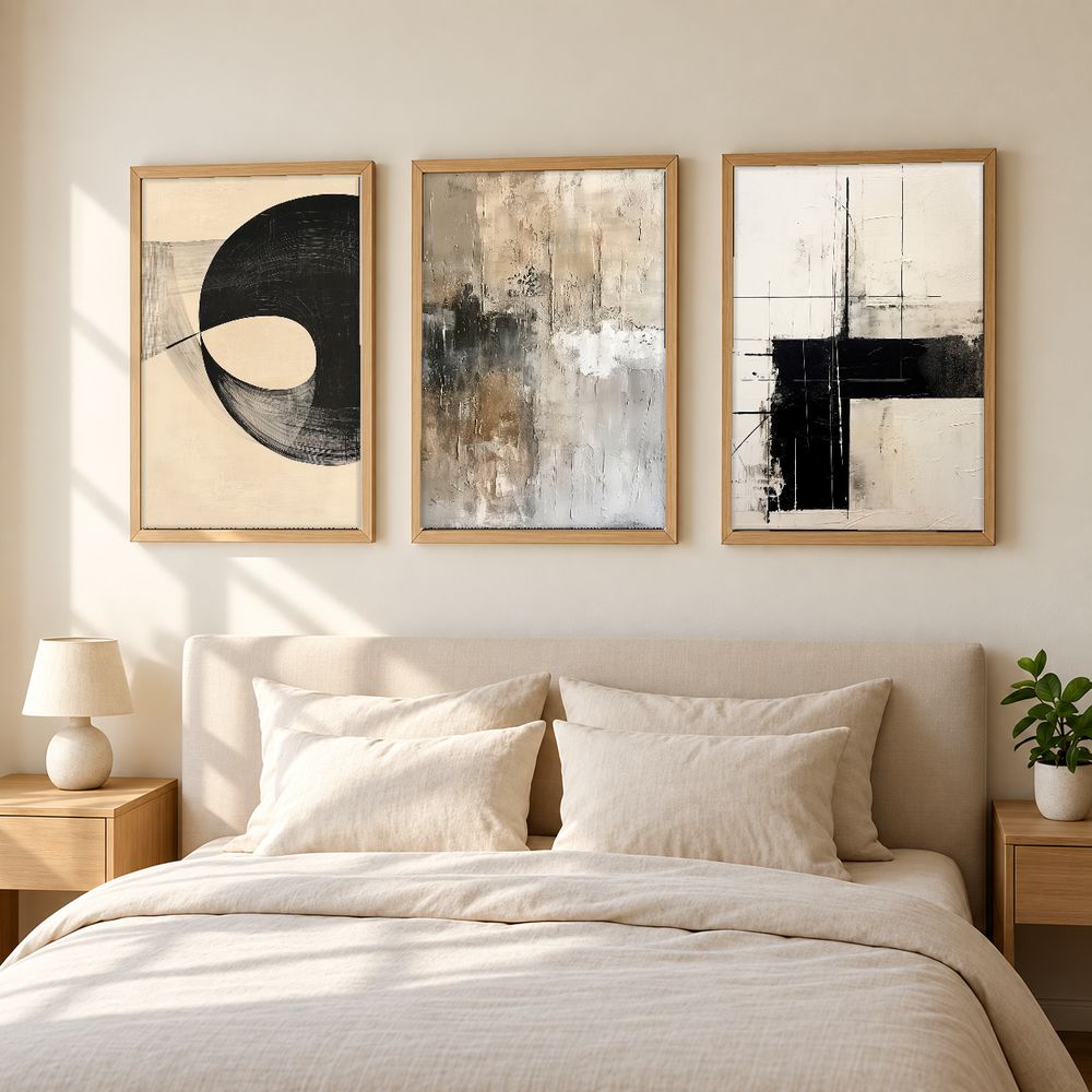 Set de 3 cuadros decorativos que combinan