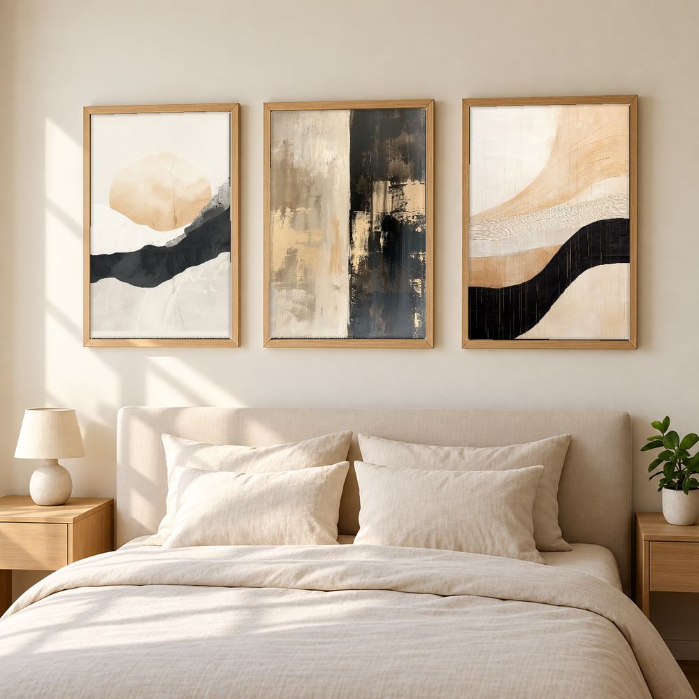 Set de 3 cuadros decorativos que combinan