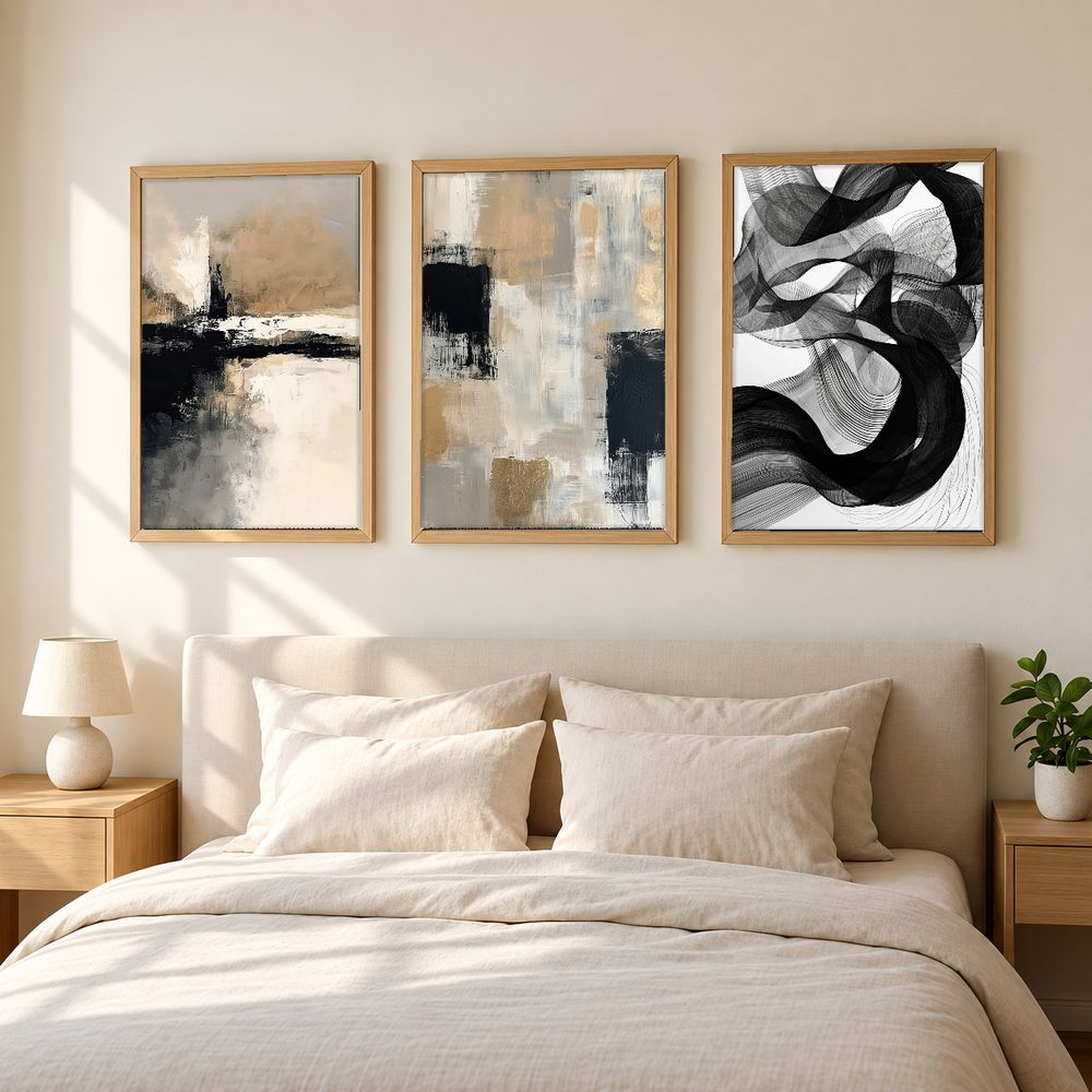 Set de 3 cuadros decorativos que combinan