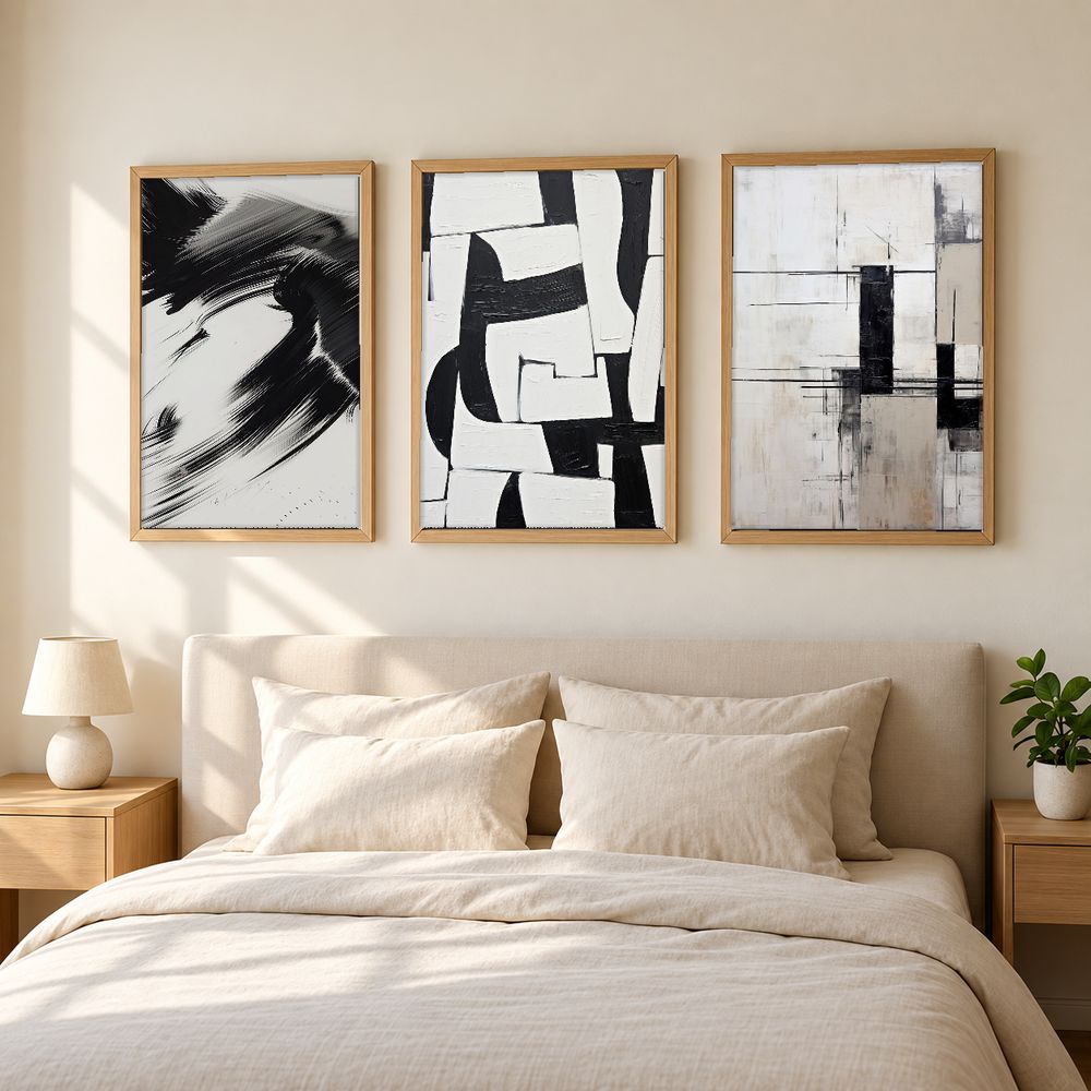 Set de 3 cuadros decorativos que combinan