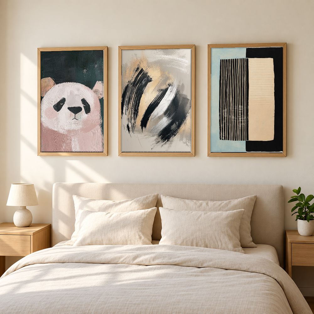Set de 3 cuadros decorativos que combinan