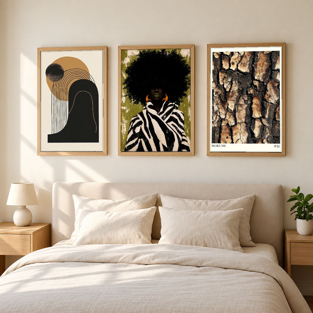 Set de 3 cuadros decorativos que combinan