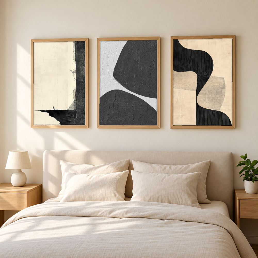Set de 3 cuadros decorativos que combinan