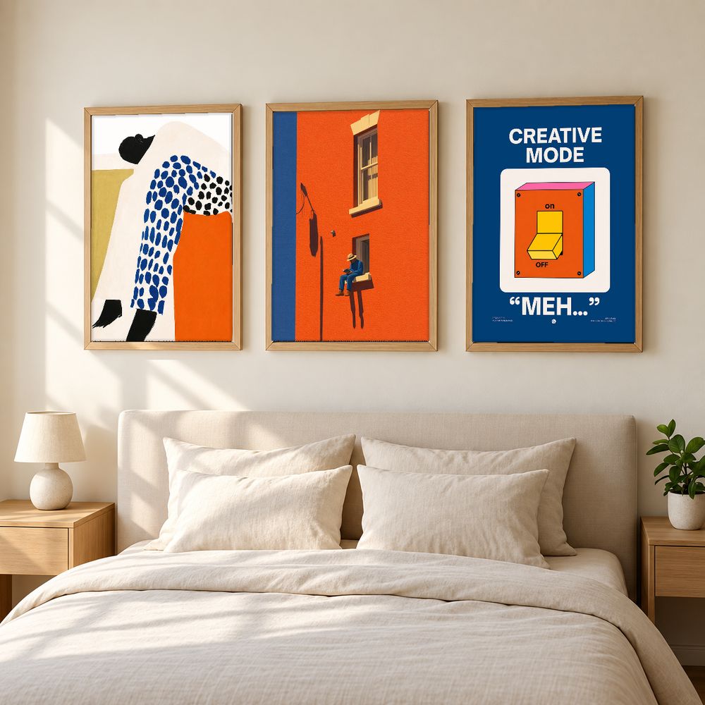 Set de 3 cuadros decorativos que combinan