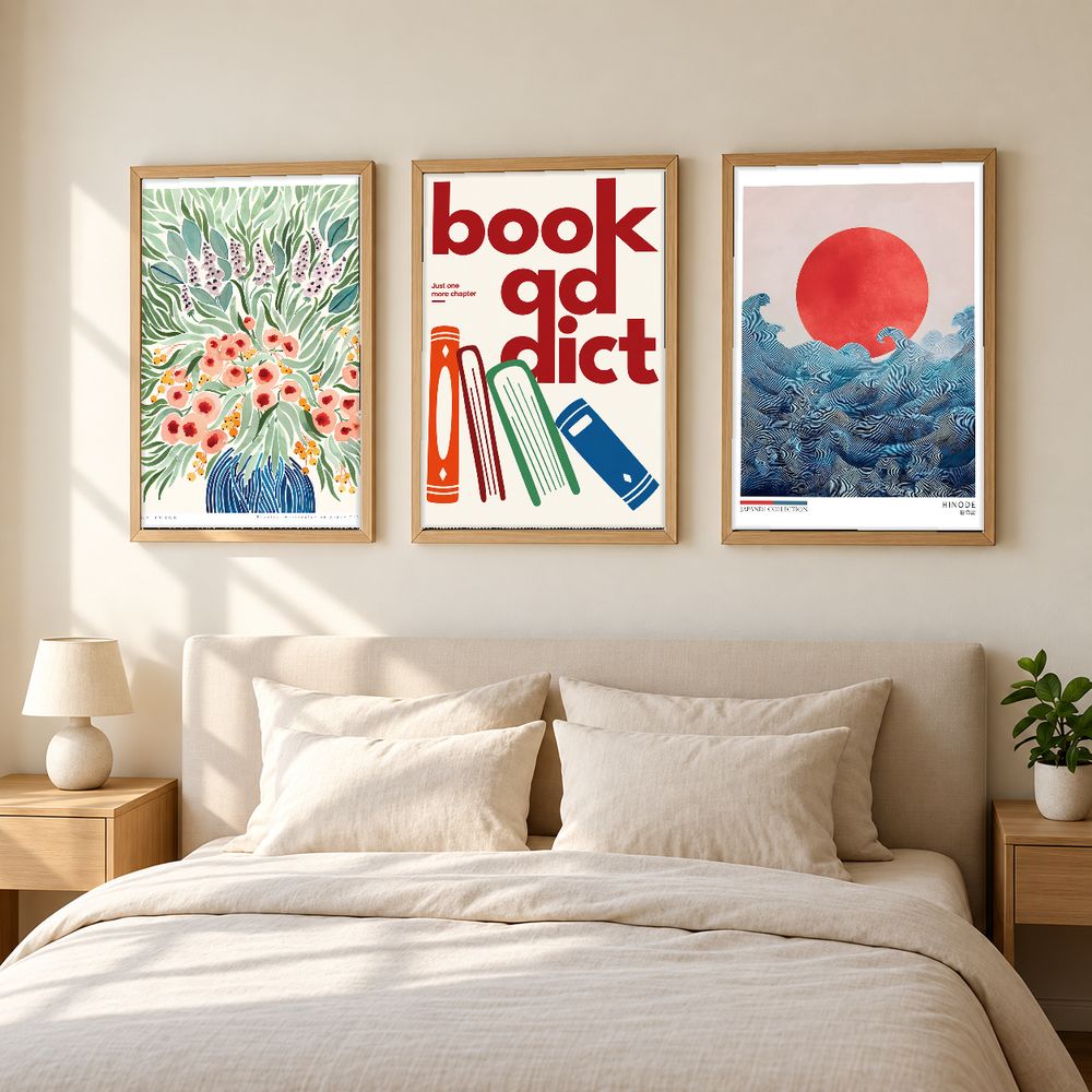 Set de 3 cuadros decorativos que combinan