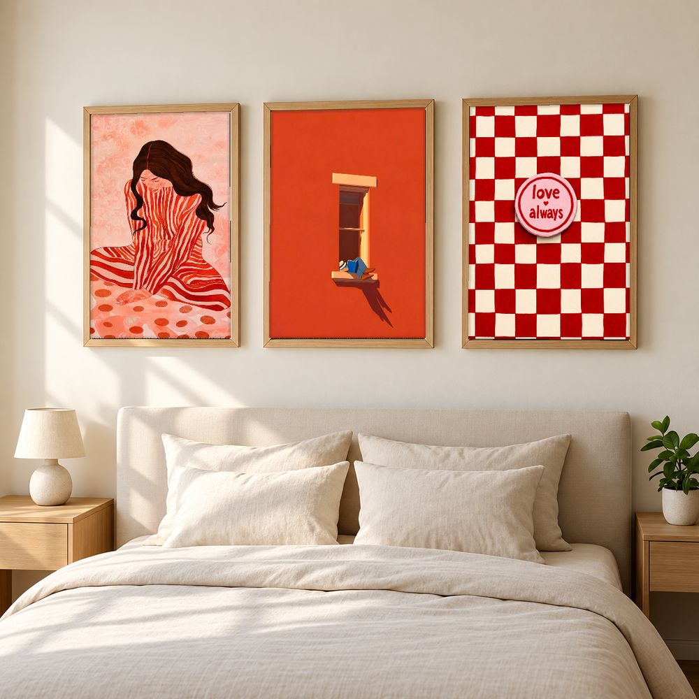 Set de 3 cuadros decorativos que combinan