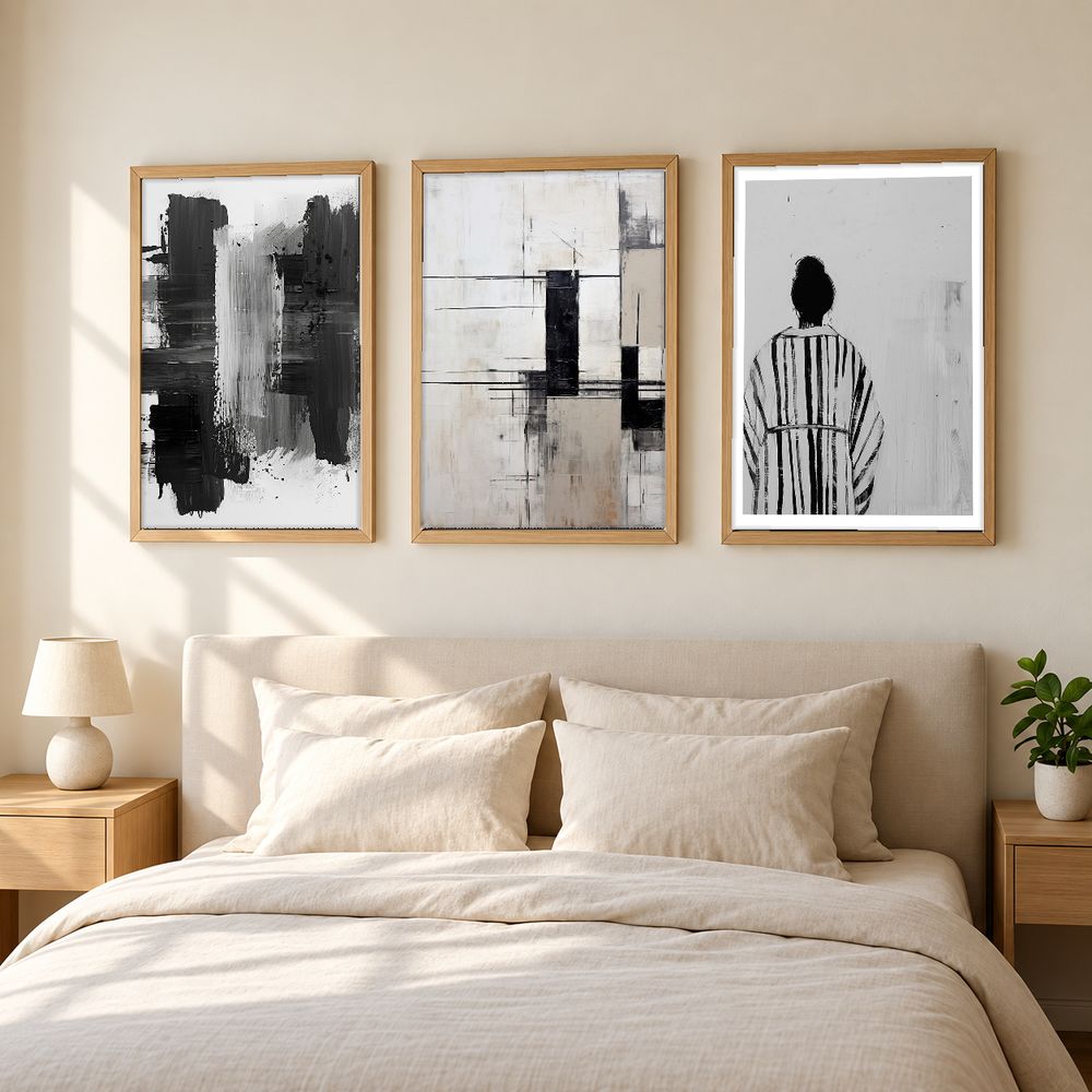 Set de 3 cuadros decorativos que combinan