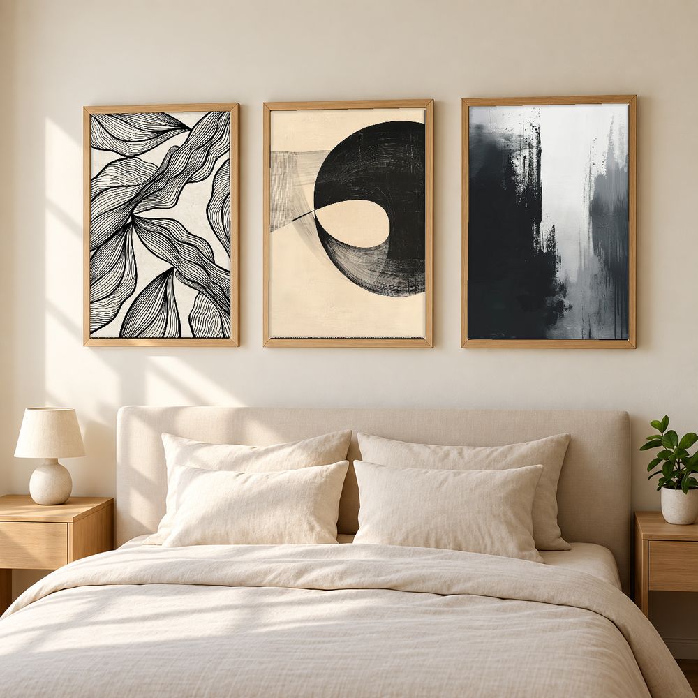 Set de 3 cuadros decorativos que combinan