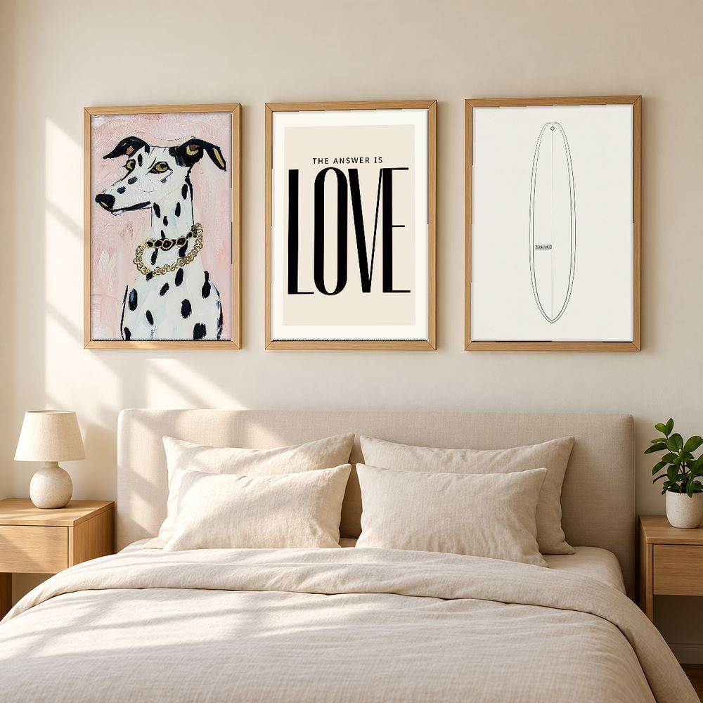Set de 3 cuadros decorativos que combinan