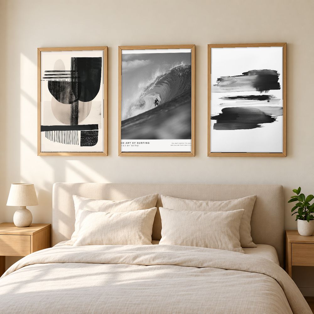 Set de 3 cuadros decorativos que combinan