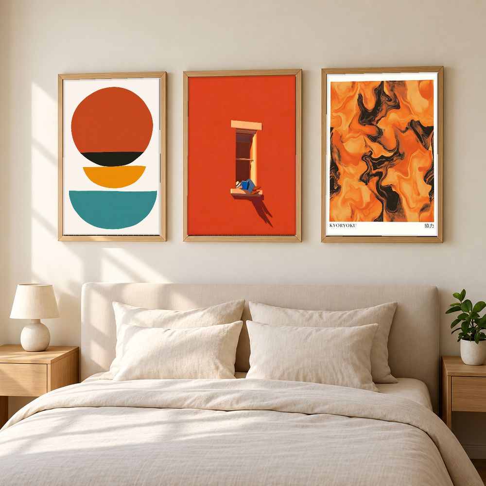 Set de 3 cuadros decorativos que combinan