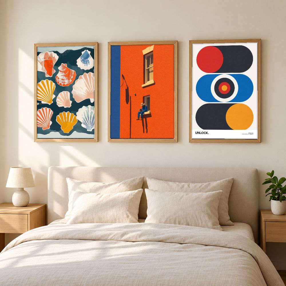 Set de 3 cuadros decorativos que combinan