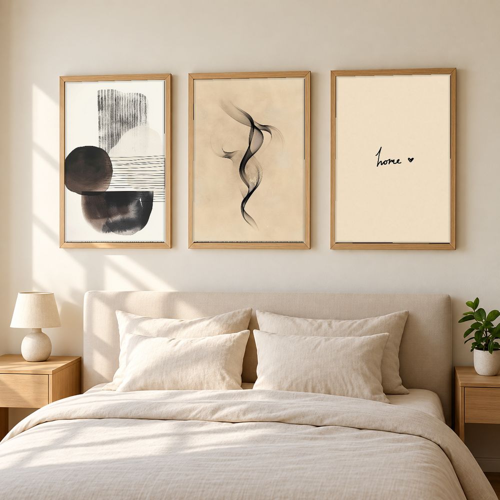 Set de 3 cuadros decorativos que combinan