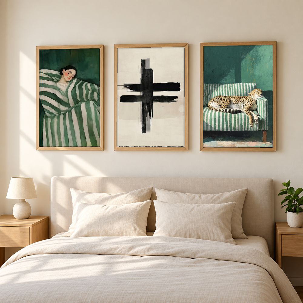 Set de 3 cuadros decorativos que combinan