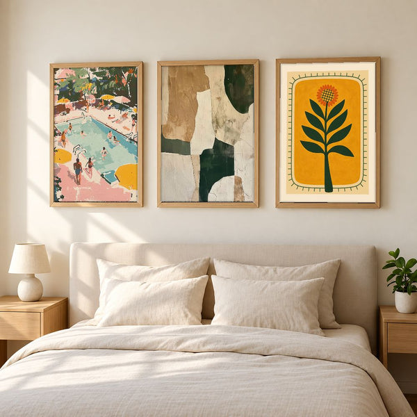 Set de 3 cuadros decorativos que combinan
