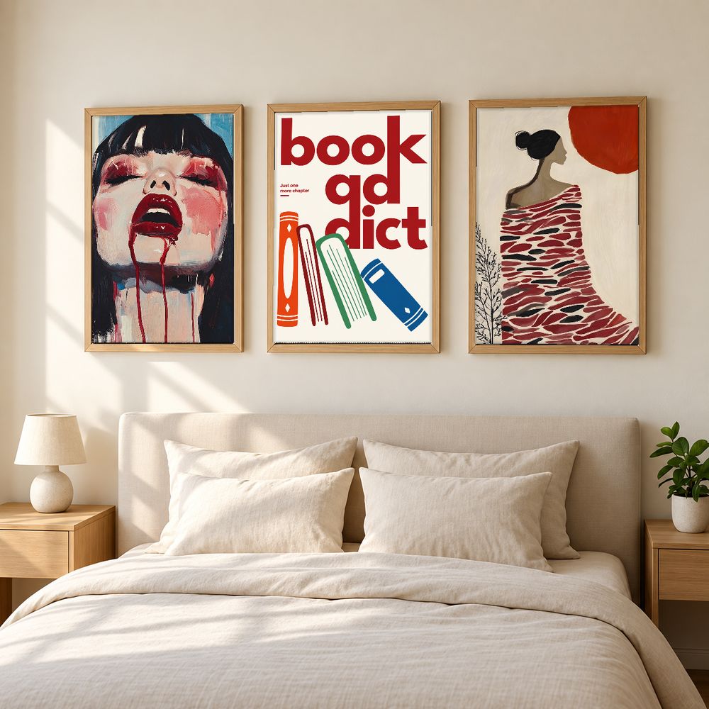 Set de 3 cuadros decorativos que combinan