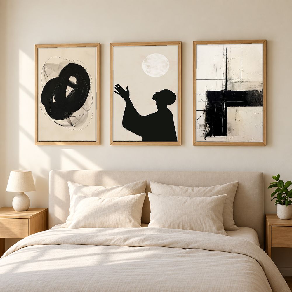 Set de 3 cuadros decorativos que combinan