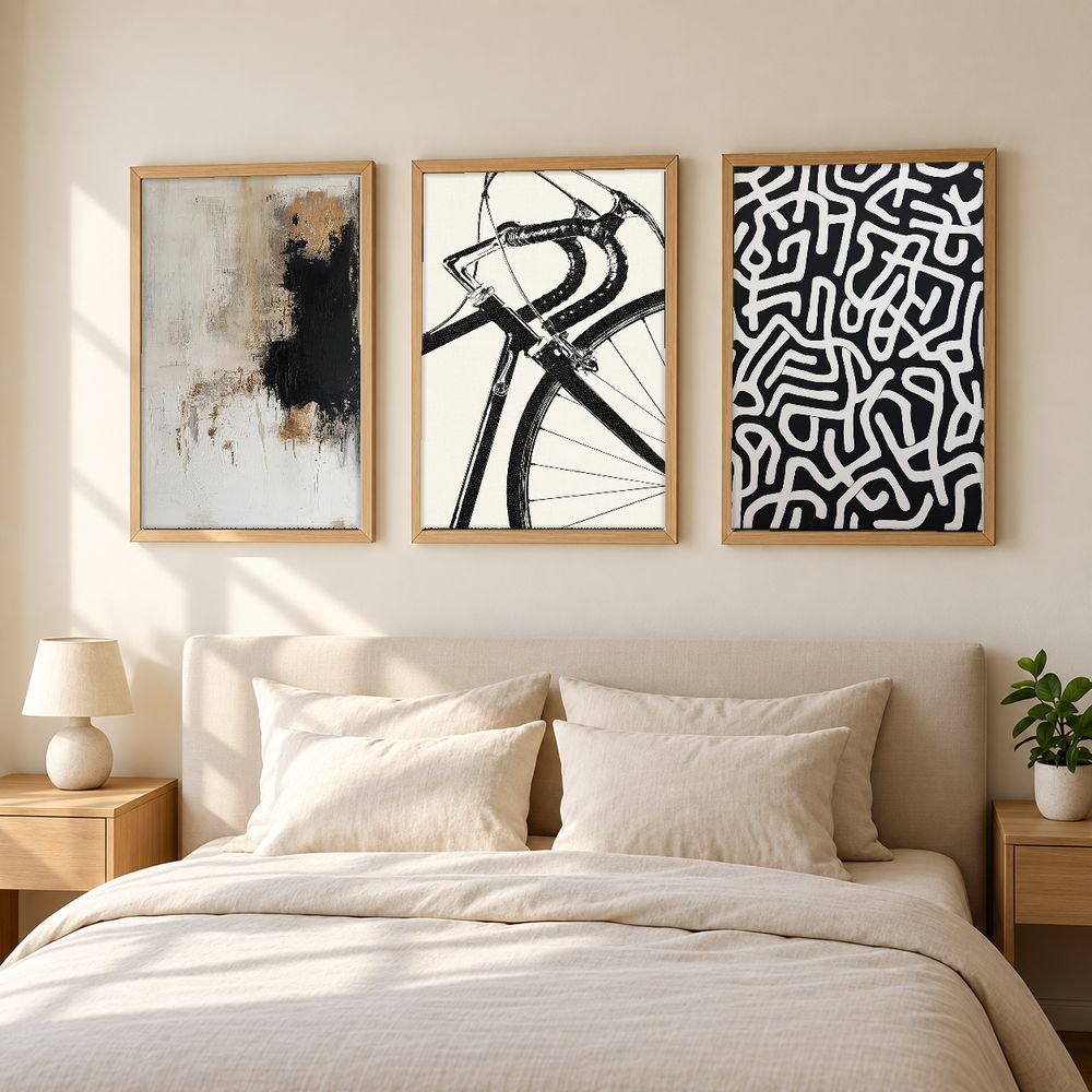 Set de 3 cuadros decorativos que combinan