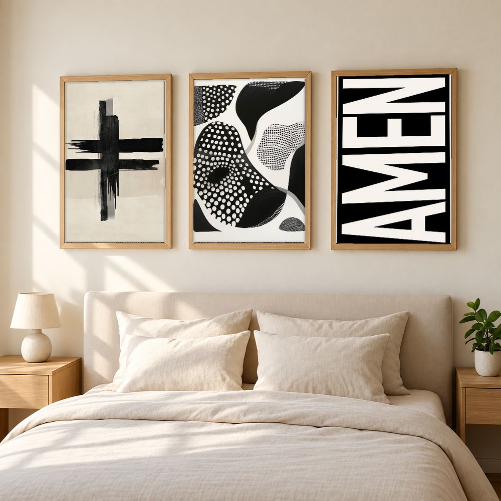 Set de 3 cuadros decorativos que combinan