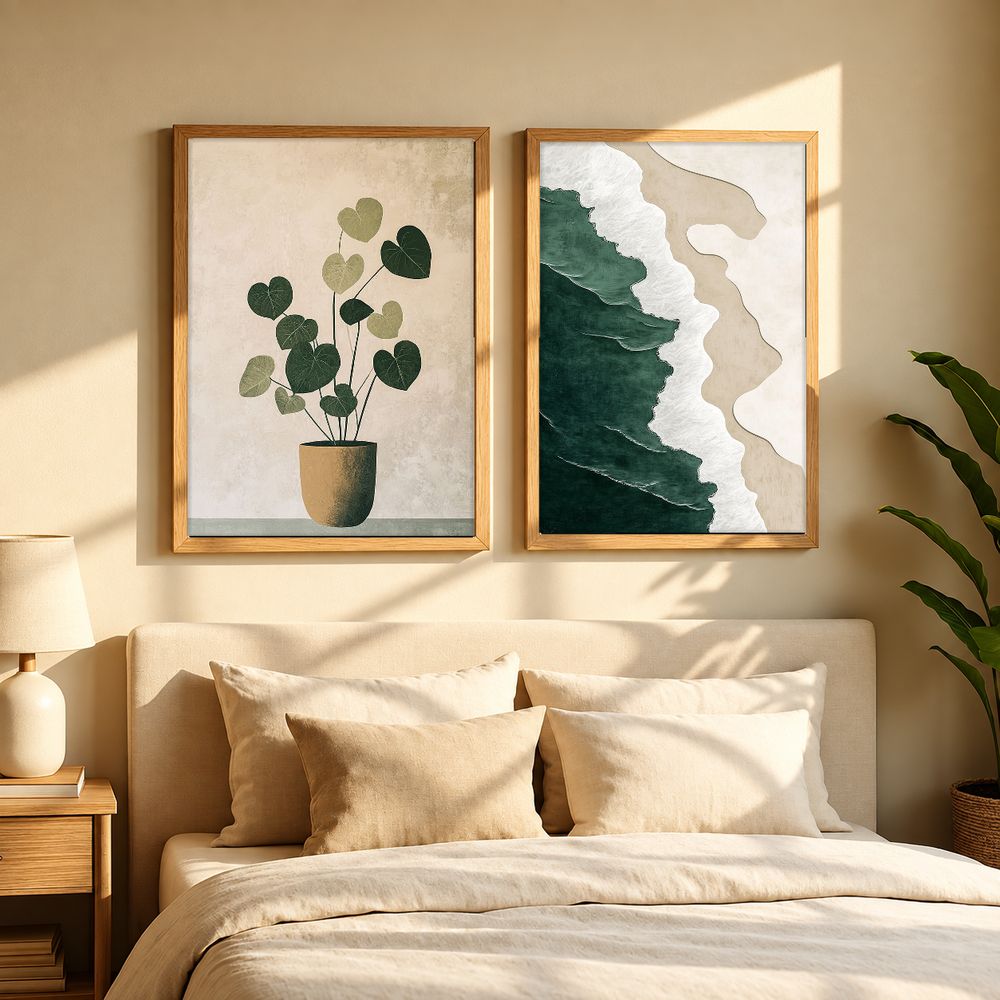 Set de 2 cuadros decorativos que combinan