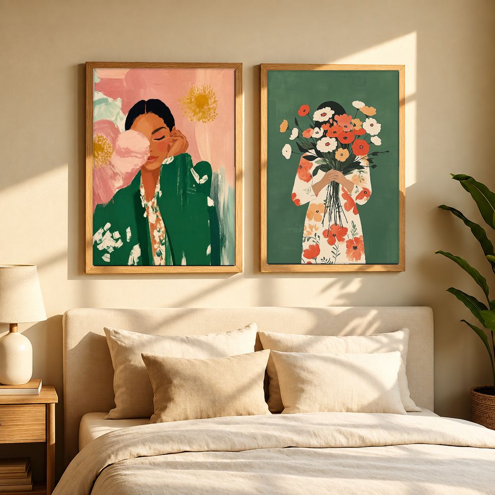 Set de 2 cuadros decorativos que combinan