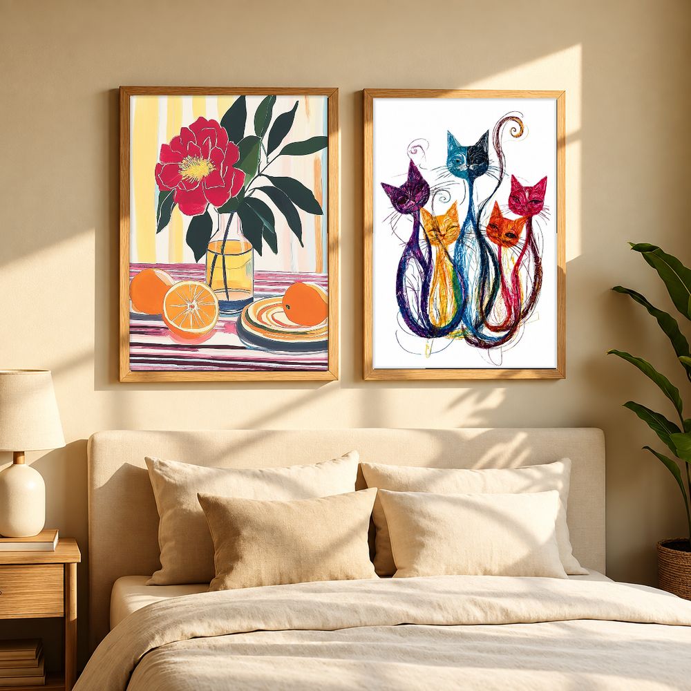 Set de 2 cuadros decorativos que combinan
