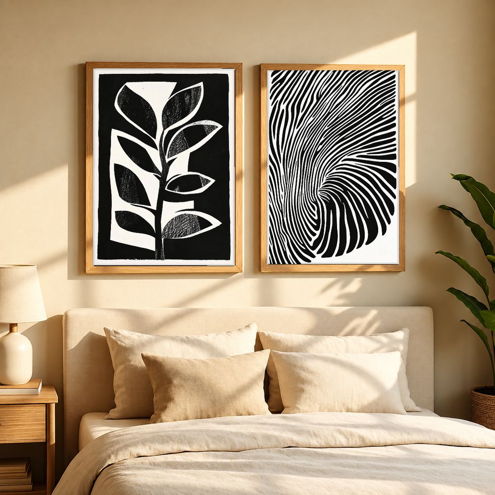 Set de 2 cuadros decorativos que combinan
