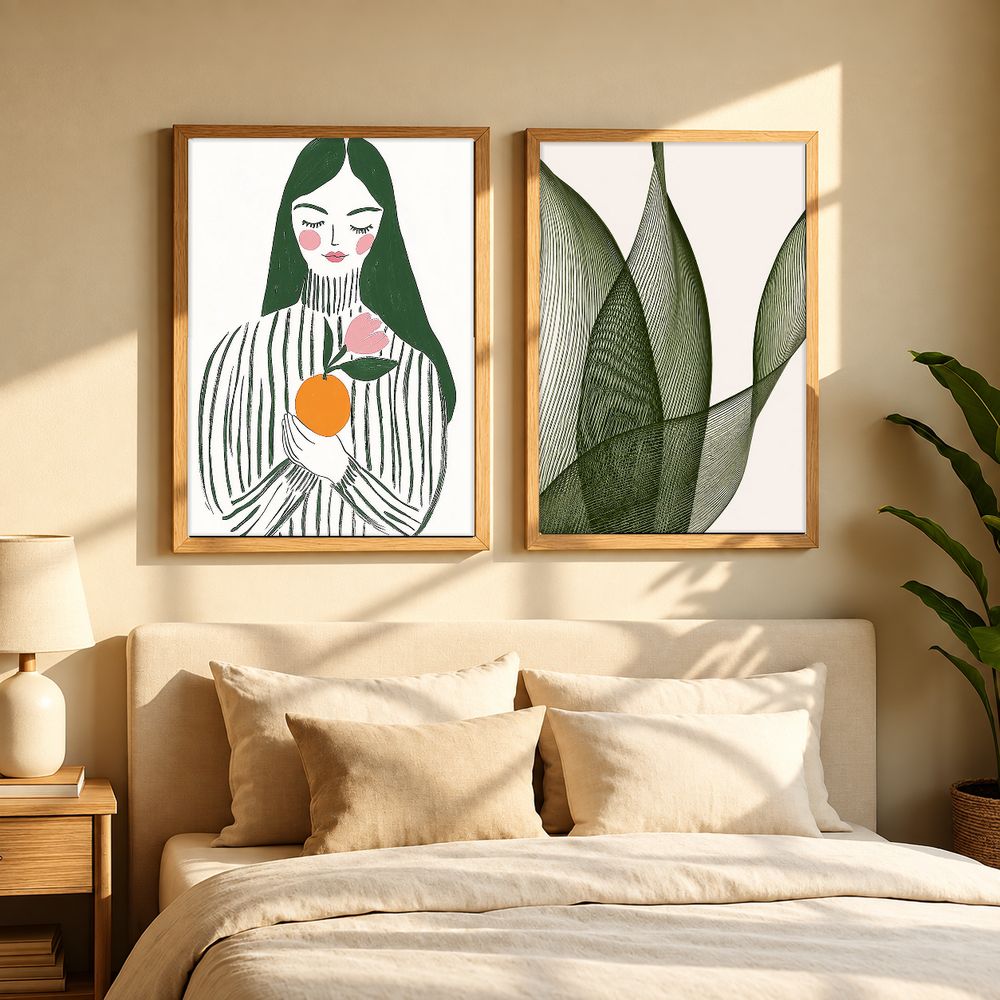 Set de 2 cuadros decorativos que combinan