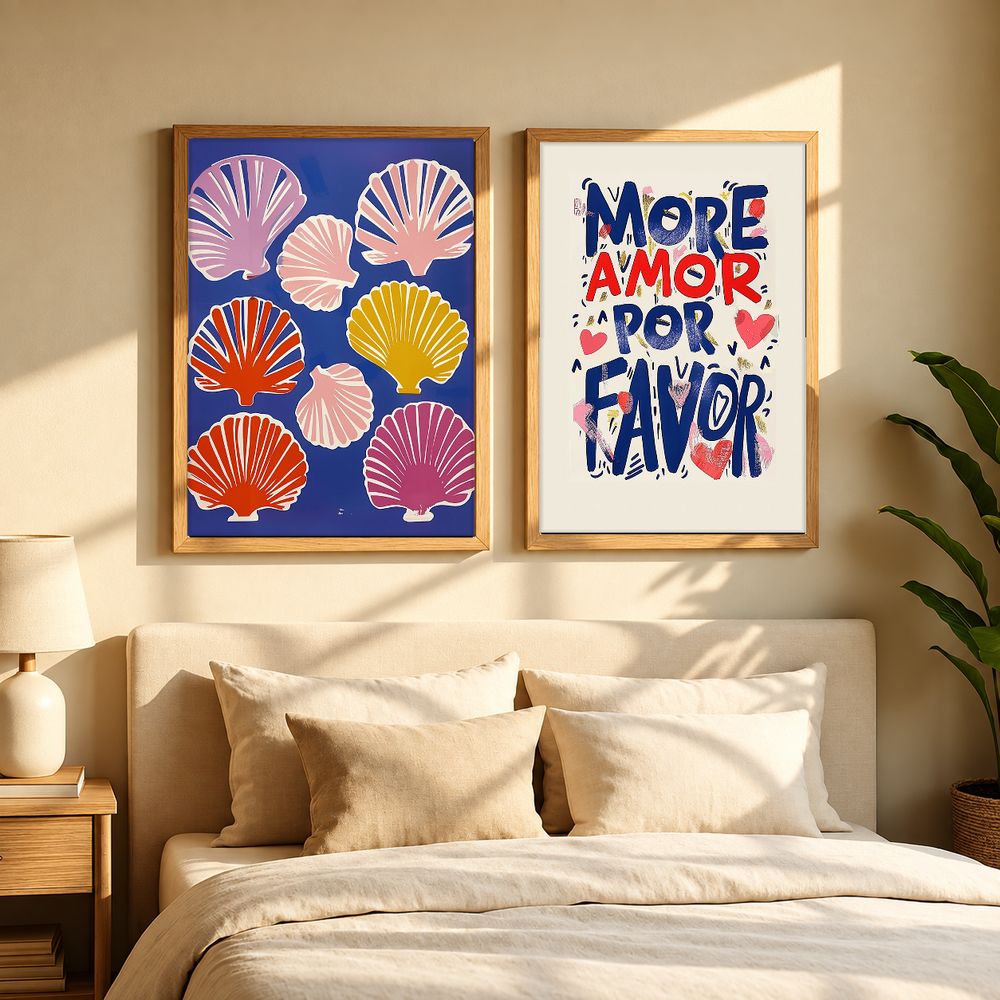 Set de 2 cuadros decorativos que combinan