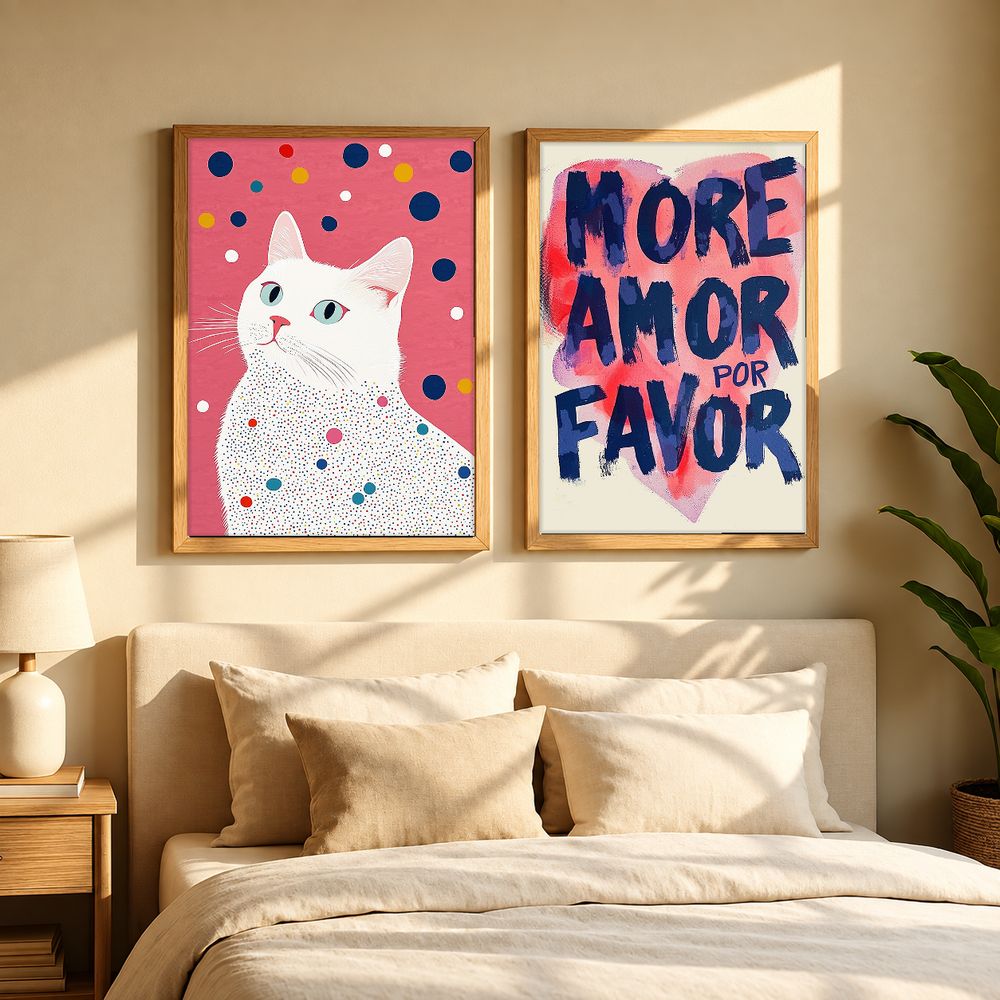 Set de 2 cuadros decorativos que combinan