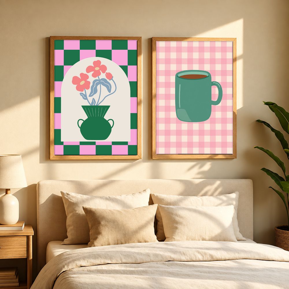 Set de 2 cuadros decorativos que combinan