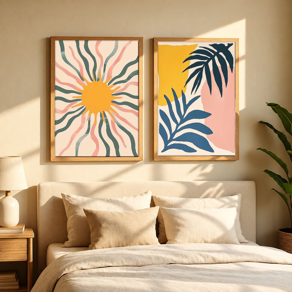 Set de 2 cuadros decorativos que combinan