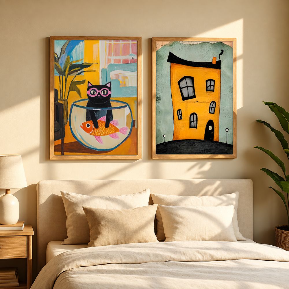 Set de 2 cuadros decorativos que combinan