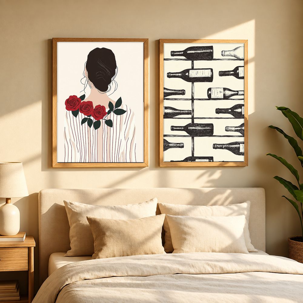 Set de 2 cuadros decorativos que combinan
