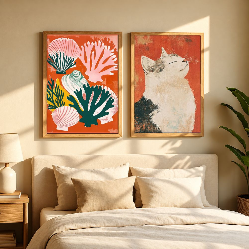 Set de 2 cuadros decorativos que combinan