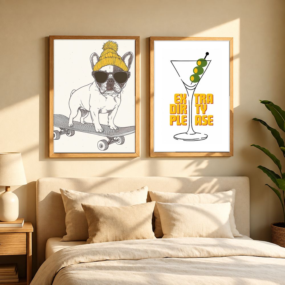 Set de 2 cuadros decorativos que combinan
