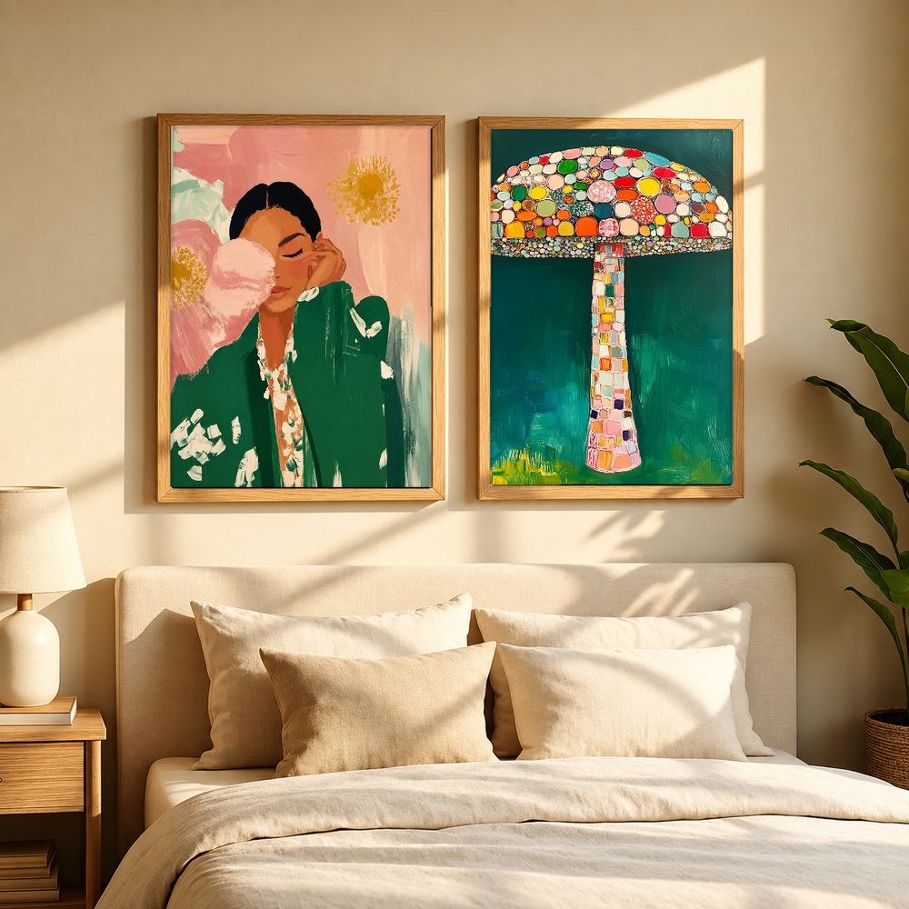 Set de 2 cuadros decorativos que combinan