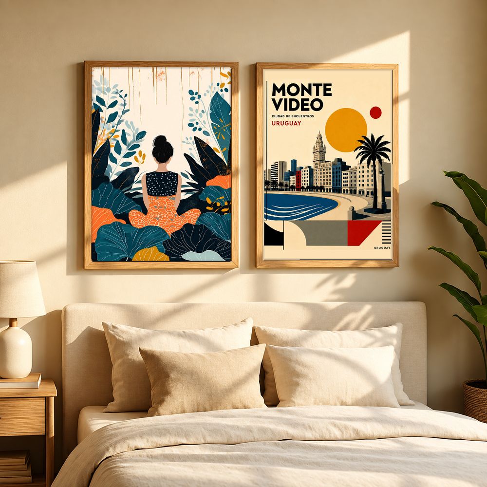 Set de 2 cuadros decorativos que combinan