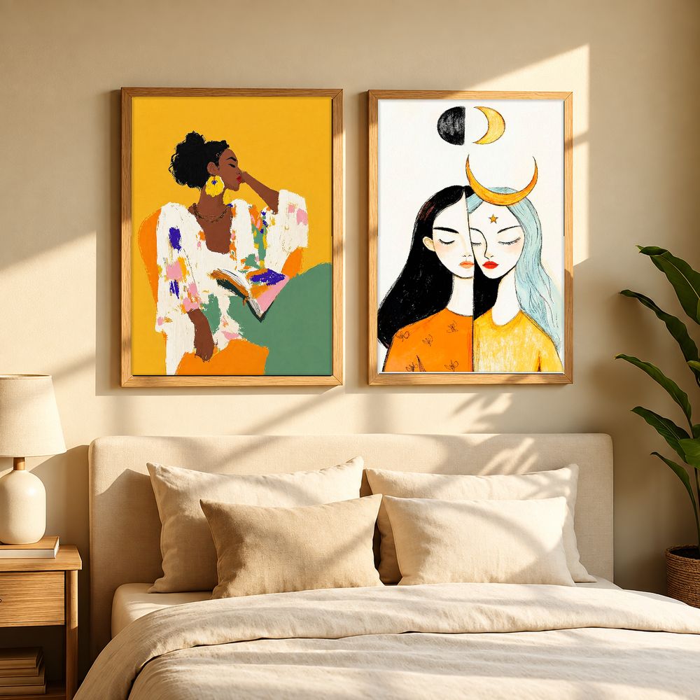 Set de 2 cuadros decorativos que combinan