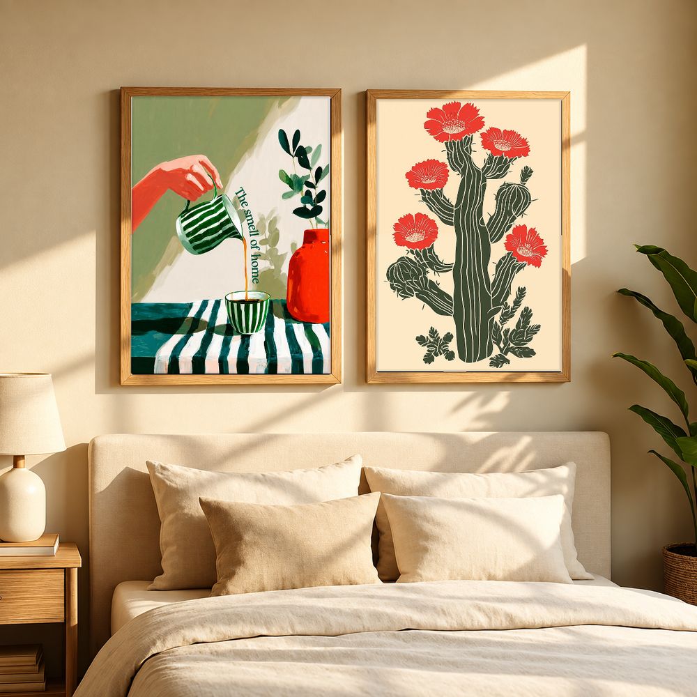 Set de 2 cuadros decorativos que combinan