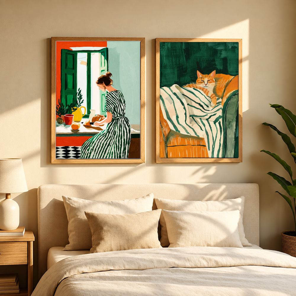 Set de 2 cuadros decorativos que combinan