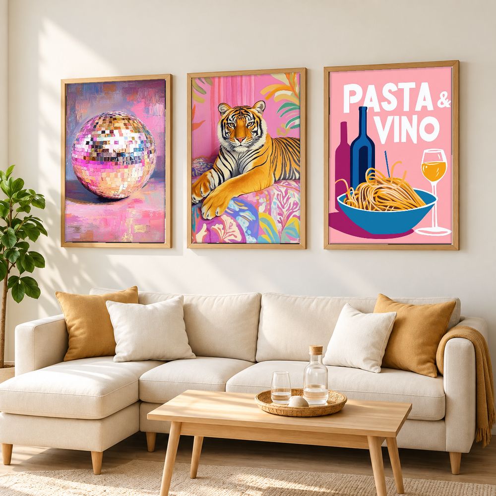Set de 3 cuadros decorativos que combinan