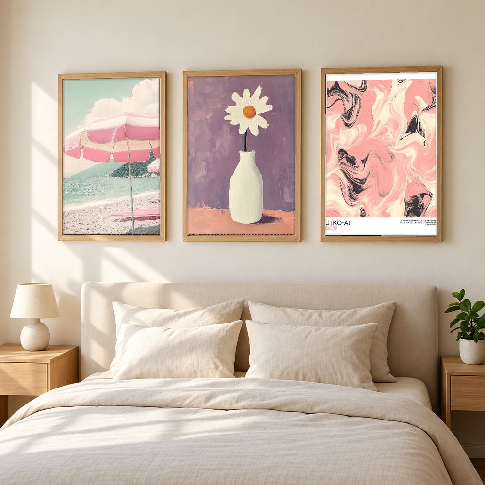 Set de 3 cuadros decorativos que combinan