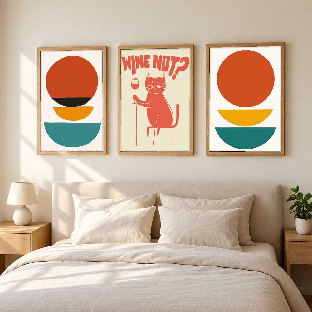 Set de 3 cuadros decorativos que combinan