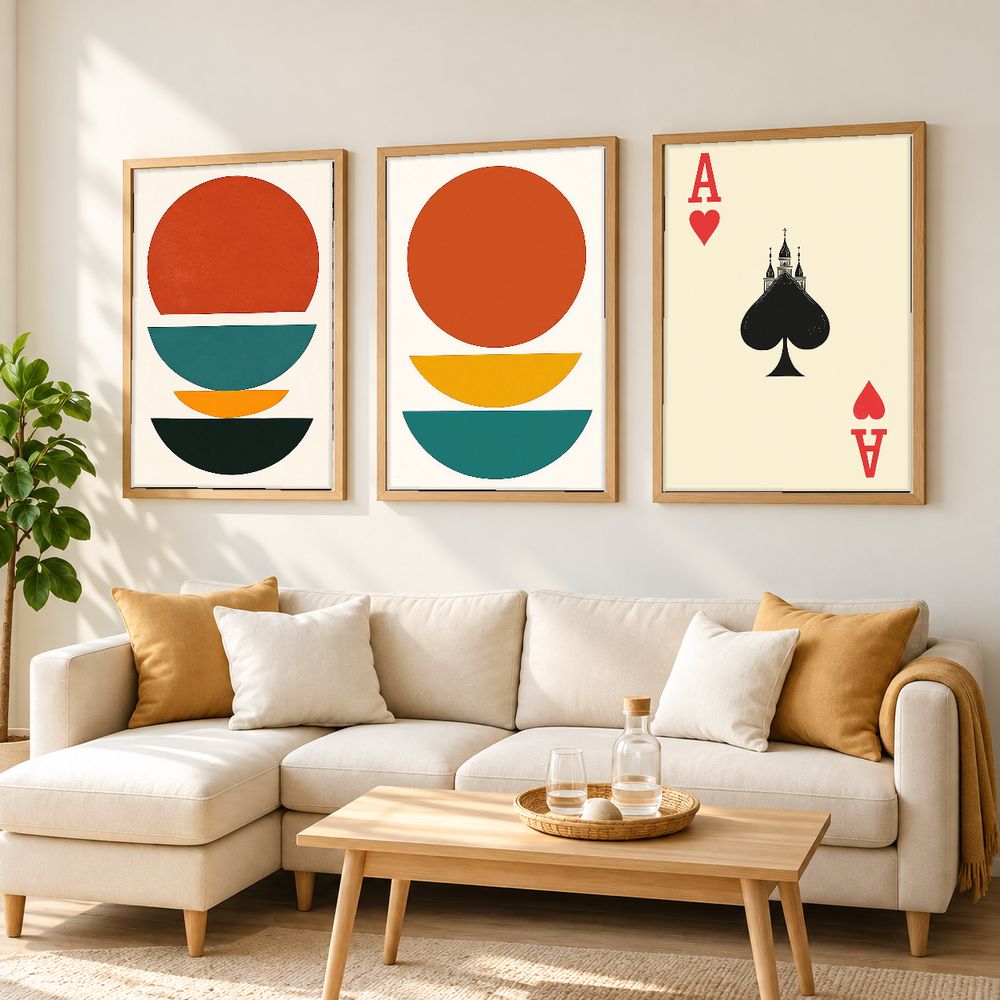 Set de 3 cuadros decorativos que combinan