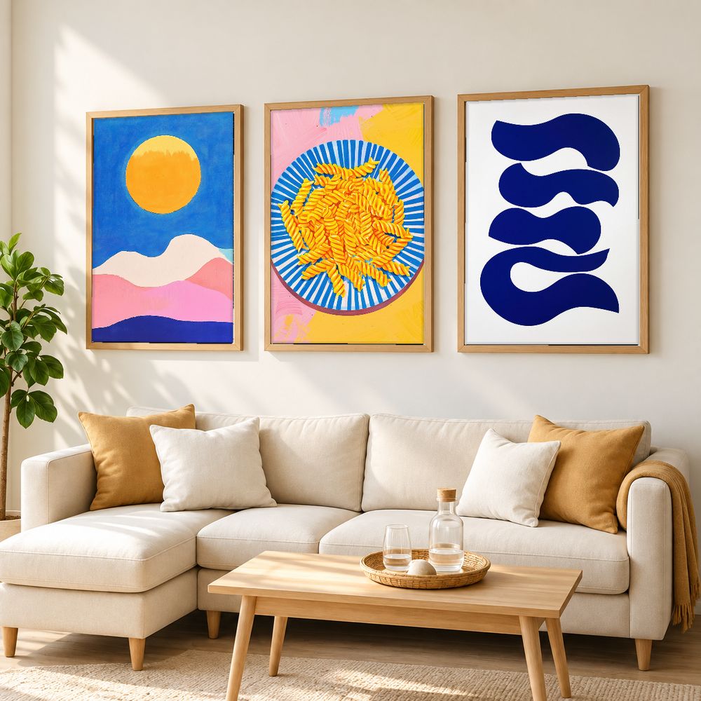 Set de 3 cuadros decorativos que combinan