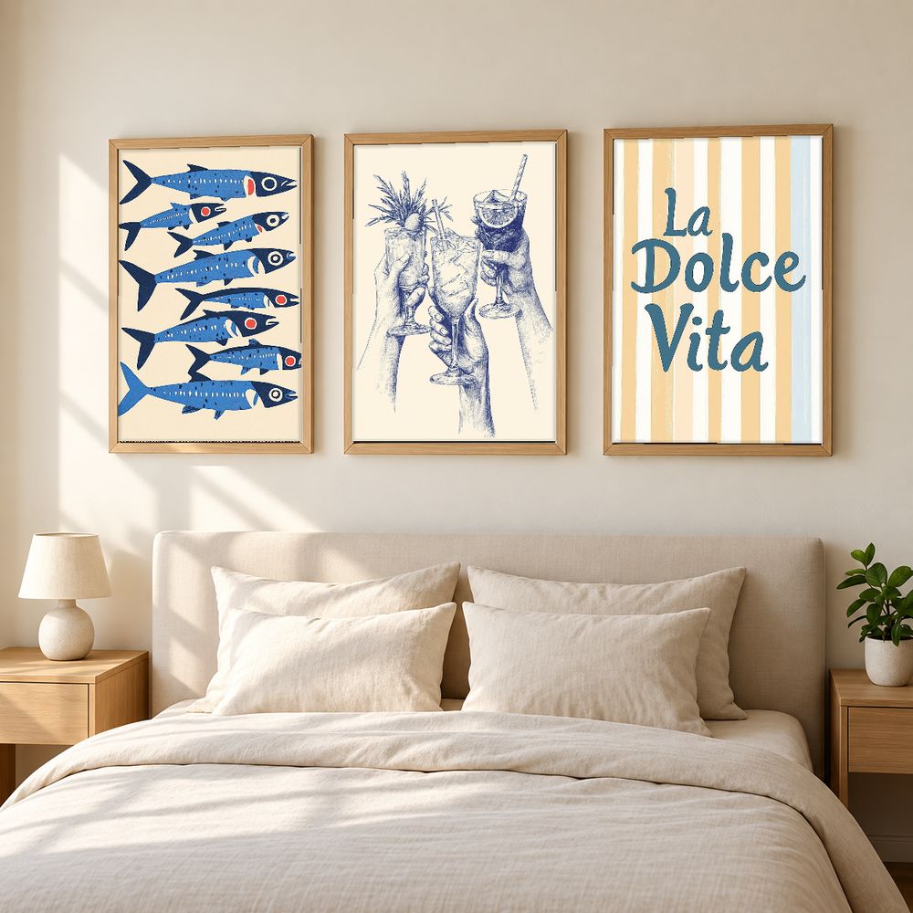 Set de 3 cuadros decorativos que combinan