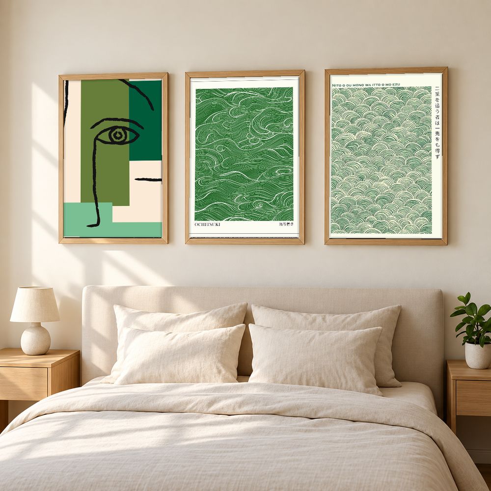 Set de 3 cuadros decorativos que combinan