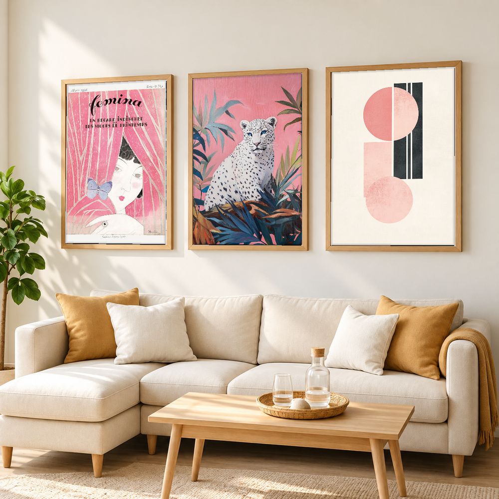 Set de 3 cuadros decorativos que combinan