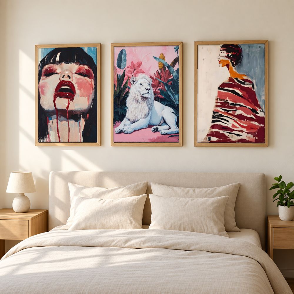 Set de 3 cuadros decorativos que combinan